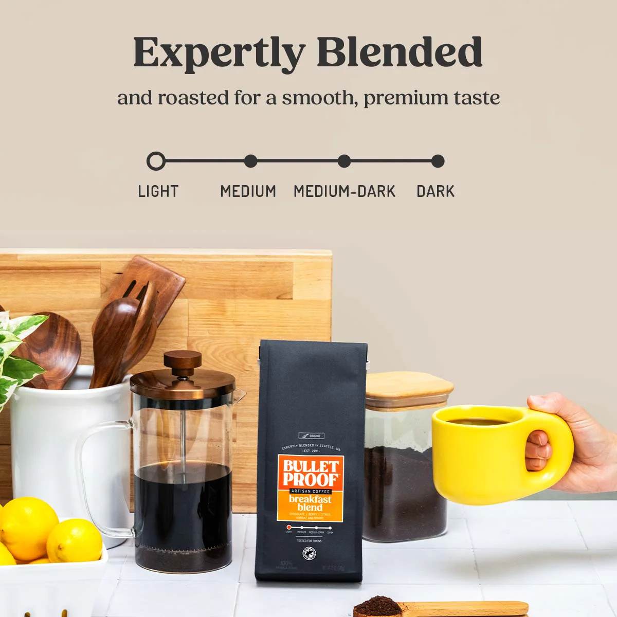 Breakfast Blend Ground Coffee, 3 Pack - Image 4