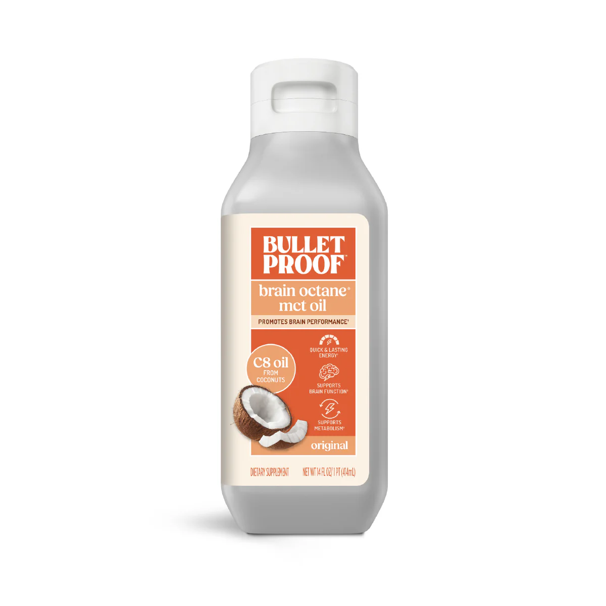 Brain Octane C8 MCT Oil, 14 oz.