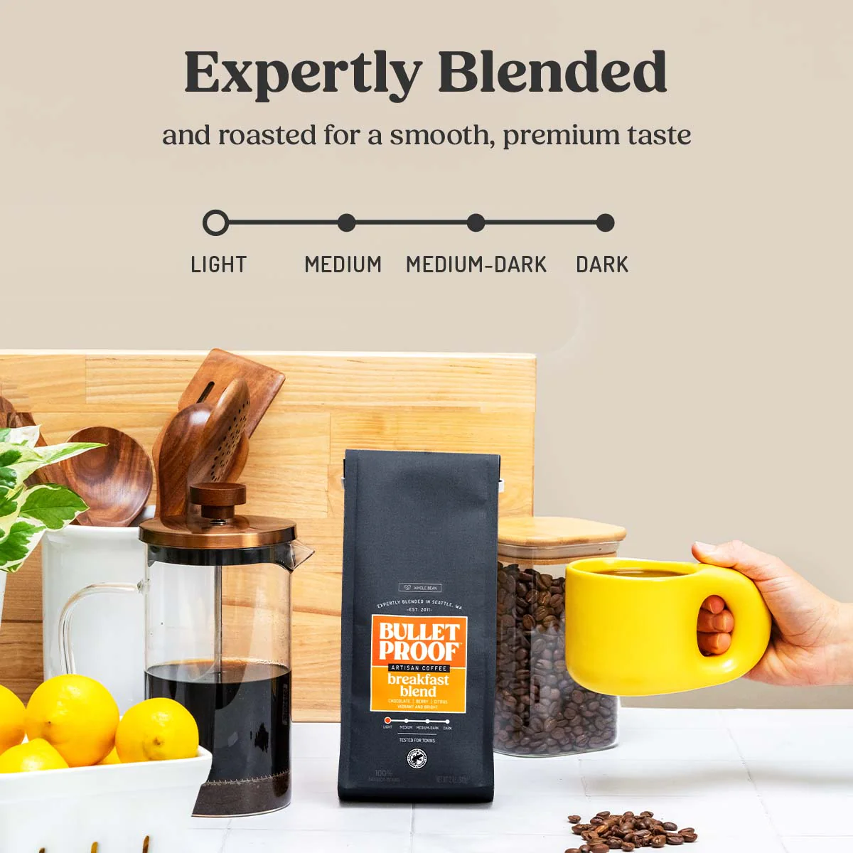 Breakfast Blend Whole Bean Coffee - Image 4