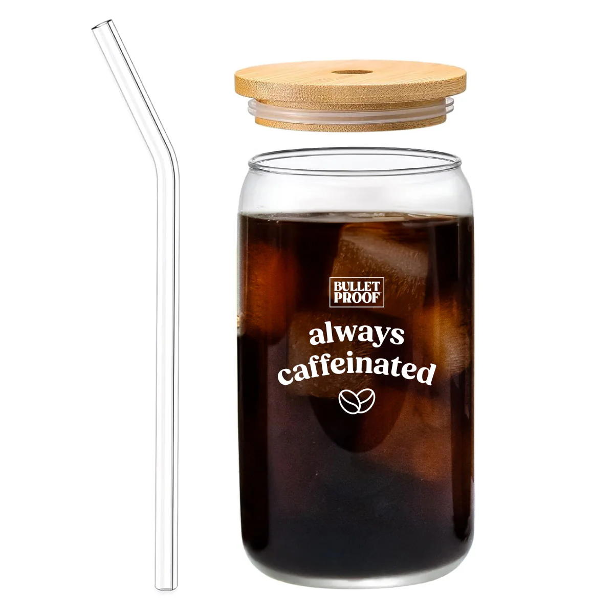 Bulletproof 16 oz. Glass Tumbler