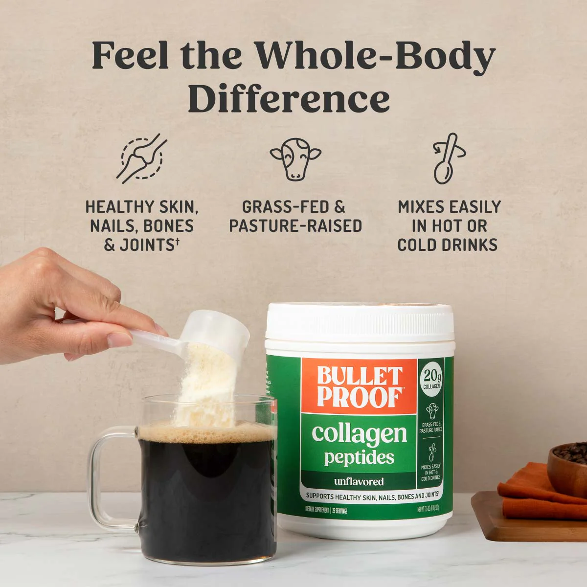 Unflavored Collagen Peptides, 17.6 oz. - Image 4