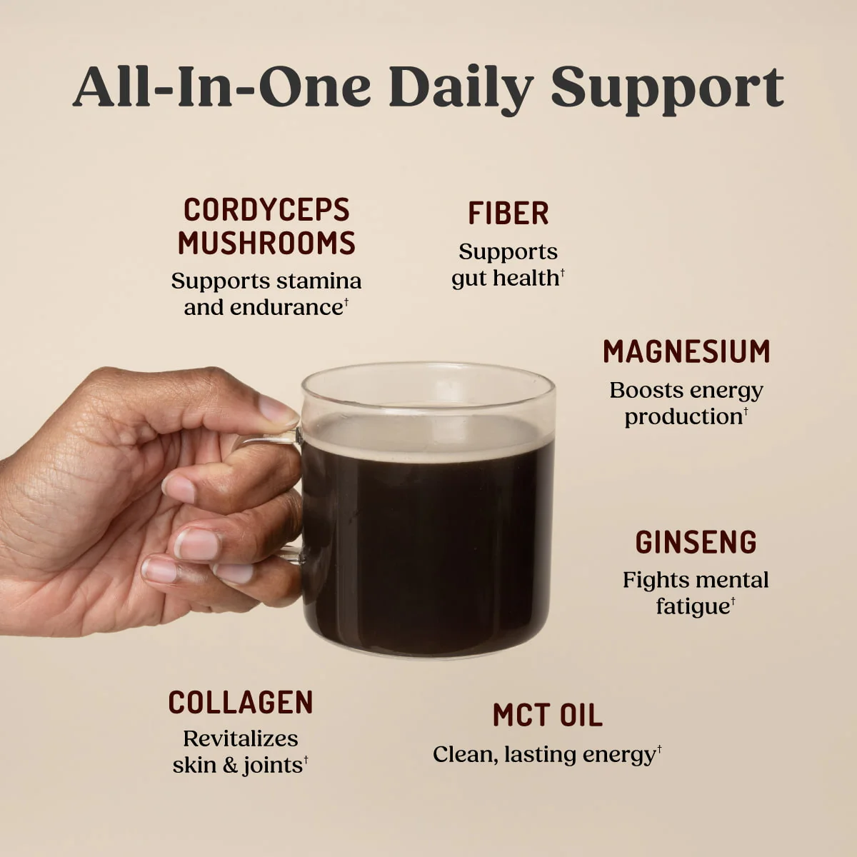 Dark Chocolate Energy Collagen Protein, 18.8 oz. - Image 5