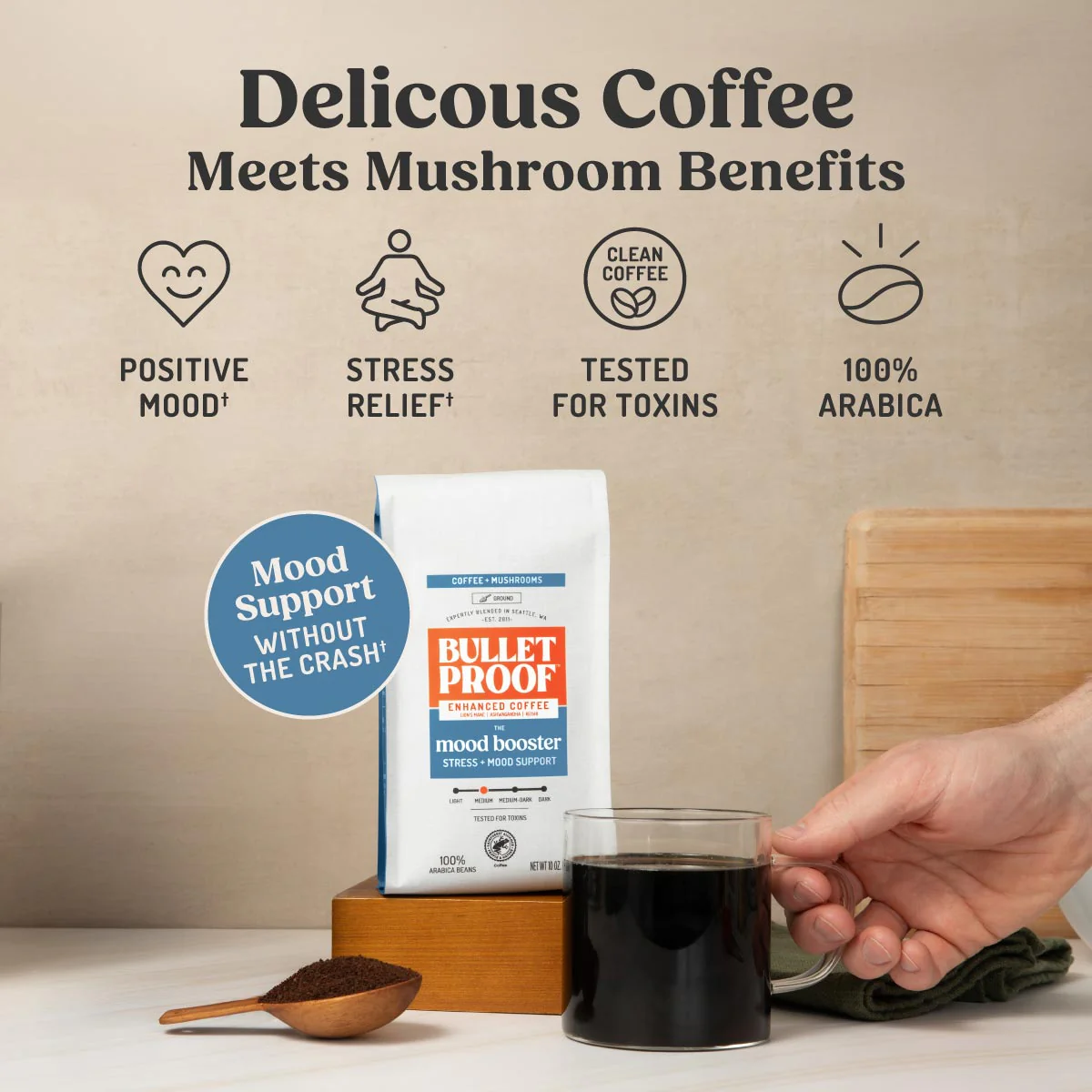 The Mood Booster Mushroom Ground Coffee - Image 4