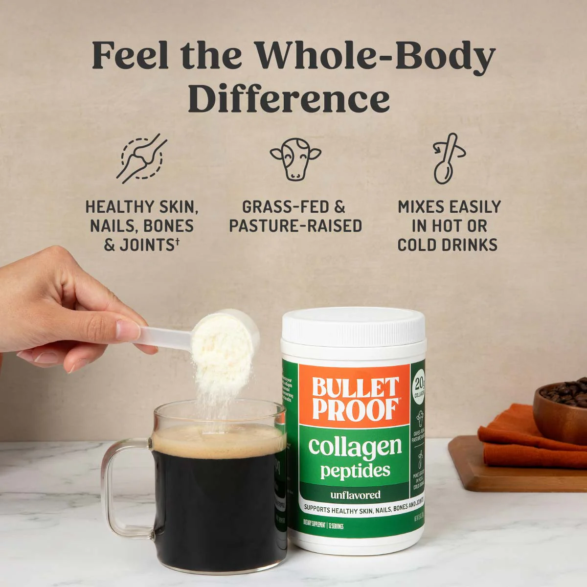 Unflavored Collagen Peptides, 8.5 oz. - Image 4